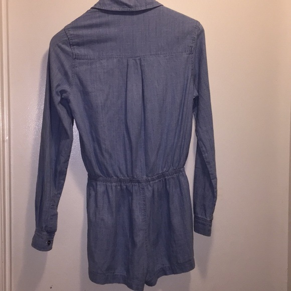 ✅SOLD // Denim Button down Romper - Picture 4 of 4